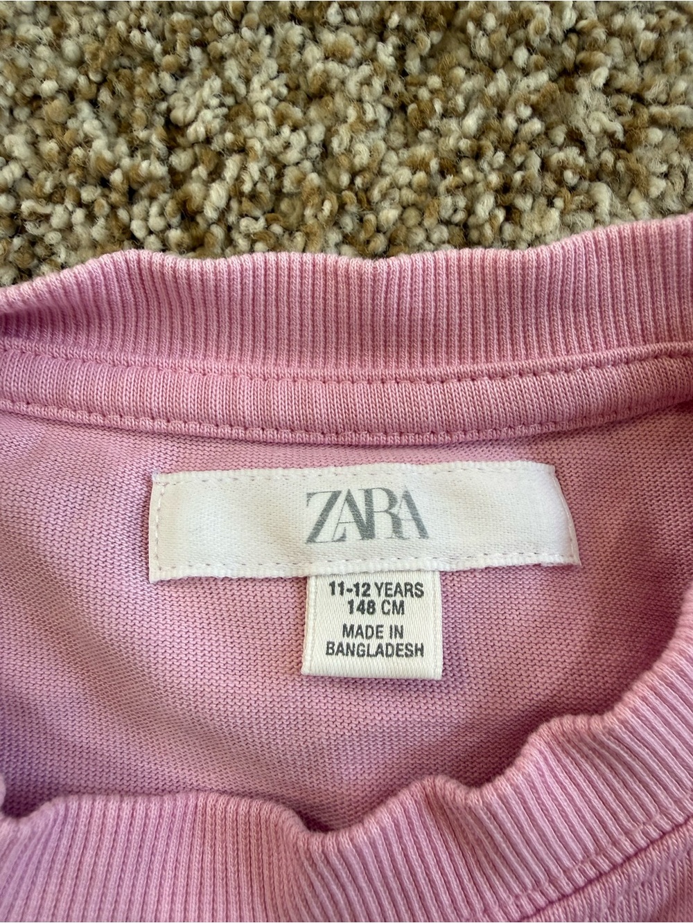ZARA Pink Short Sleeve Cotton tee and pants - Picture 3 of 6
